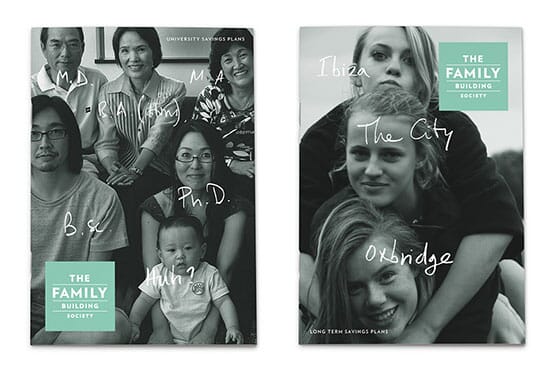 Brochures | Family Building Society ©johnsonbanks www.johnsonbank.co.uk