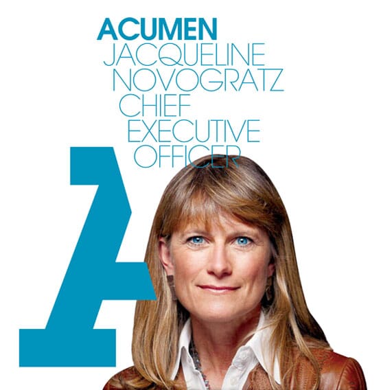 Acumen Jacqueline Novagratz logo by johnson banks www.johnsonbanks.co.uk