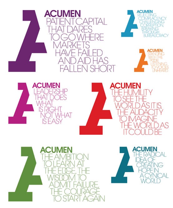 Acumen mini manifestos by johnson banks www.johnsonbanks.co.uk