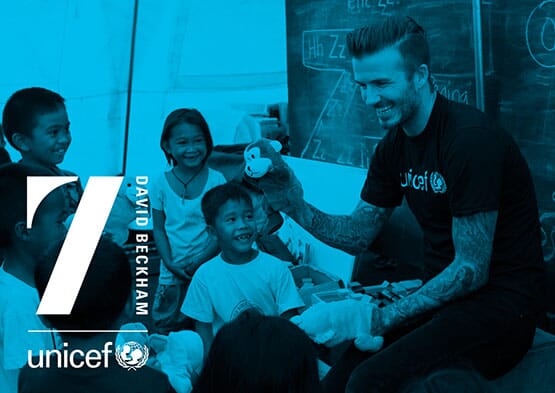 Image style 3 | 7: The David Beckham Unicef Fund | ©johnsonbanks www.johnsonbank.co.uk