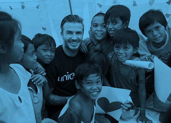 Image style 2 | 7: The David Beckham Unicef Fund | ©johnsonbanks www.johnsonbank.co.uk