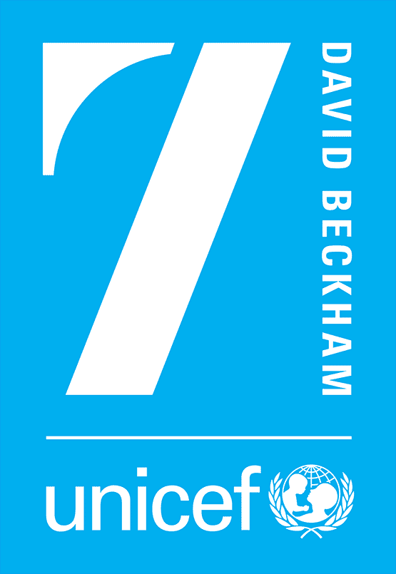Logo | 7: The David Beckham Unicef Fund | ©johnsonbanks www.johnsonbank.co.uk