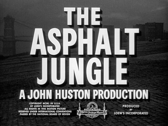 Asphalt Jungle film title